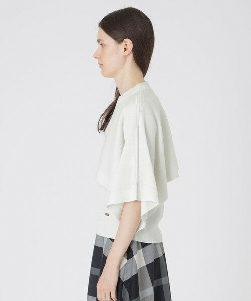 BLUE LABEL / BLACK LABEL CRESTBRIDGE / ブルーレーベル / ブラックレーベル・クレストブリッジ  ニット・セーター | ウールアクリルブレンドラメケープ付きニット | 詳細2