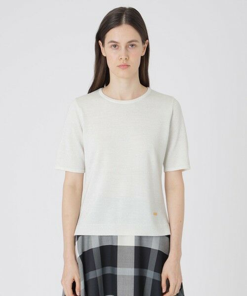 BLUE LABEL / BLACK LABEL CRESTBRIDGE / ブルーレーベル / ブラックレーベル・クレストブリッジ  ニット・セーター | ウールアクリルブレンドラメケープ付きニット | 詳細4