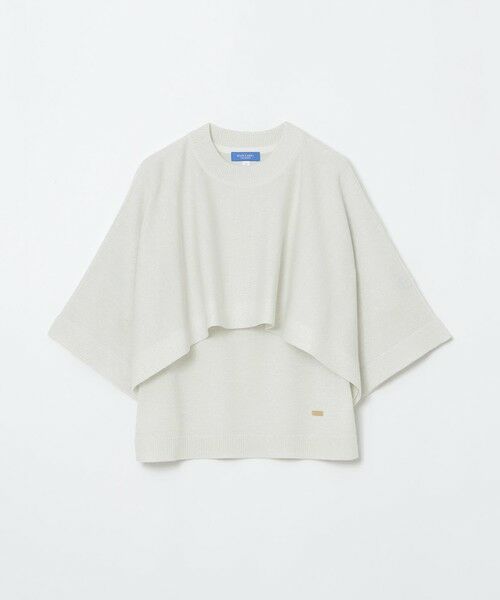 BLUE LABEL / BLACK LABEL CRESTBRIDGE / ブルーレーベル / ブラックレーベル・クレストブリッジ  ニット・セーター | ウールアクリルブレンドラメケープ付きニット | 詳細6