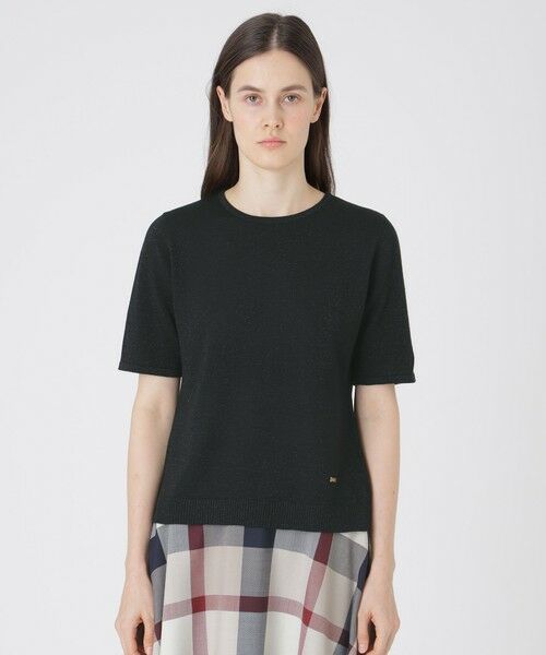 BLUE LABEL / BLACK LABEL CRESTBRIDGE / ブルーレーベル / ブラックレーベル・クレストブリッジ  ニット・セーター | ウールアクリルブレンドラメケープ付きニット | 詳細10