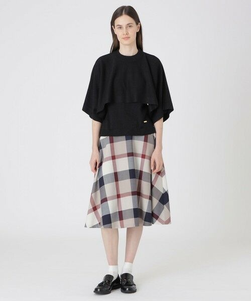 BLUE LABEL / BLACK LABEL CRESTBRIDGE / ブルーレーベル / ブラックレーベル・クレストブリッジ  ニット・セーター | ウールアクリルブレンドラメケープ付きニット | 詳細7