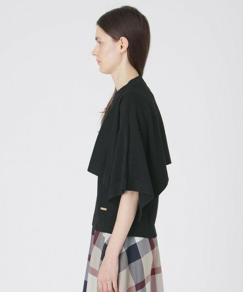 BLUE LABEL / BLACK LABEL CRESTBRIDGE / ブルーレーベル / ブラックレーベル・クレストブリッジ  ニット・セーター | ウールアクリルブレンドラメケープ付きニット | 詳細8