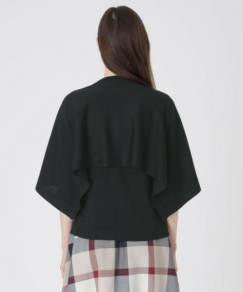 BLUE LABEL / BLACK LABEL CRESTBRIDGE / ブルーレーベル / ブラックレーベル・クレストブリッジ  ニット・セーター | ウールアクリルブレンドラメケープ付きニット | 詳細9