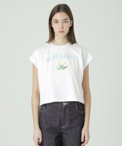 BLUE LABEL / BLACK LABEL CRESTBRIDGE / ブルーレーベル / ブラックレーベル・クレストブリッジ  カットソー | 【一部店舗限定】フラワービーズ刺しゅうフレンチカットソー