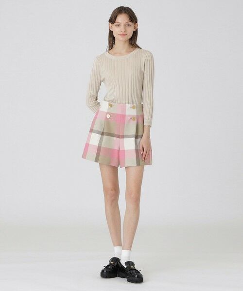 BLUE LABEL / BLACK LABEL CRESTBRIDGE / ブルーレーベル / ブラックレーベル・クレストブリッジ  その他パンツ | 【一部店舗限定】クレストブリッジチェックツィードショートパンツ | 詳細1