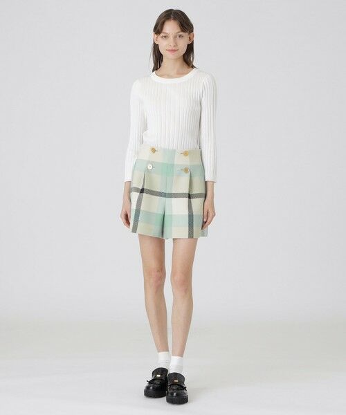 BLUE LABEL / BLACK LABEL CRESTBRIDGE / ブルーレーベル / ブラックレーベル・クレストブリッジ  その他パンツ | 【一部店舗限定】クレストブリッジチェックツィードショートパンツ | 詳細8