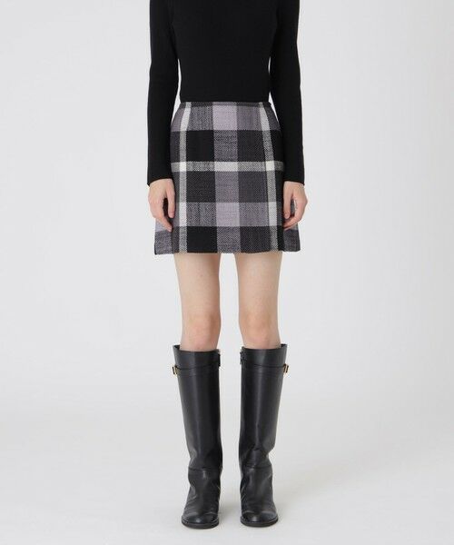 BLUE LABEL / BLACK LABEL CRESTBRIDGE / ブルーレーベル / ブラックレーベル・クレストブリッジ  ミニ・ひざ丈スカート | （ブラック）