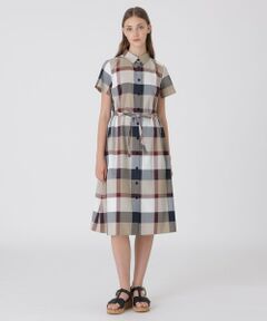 BLUE LABEL / BLACK LABEL CRESTBRIDGE / ブルーレーベル / ブラックレーベル・クレストブリッジ  ドレス | 【一部店舗限定】ライトクロッシングツイルシャツドレス