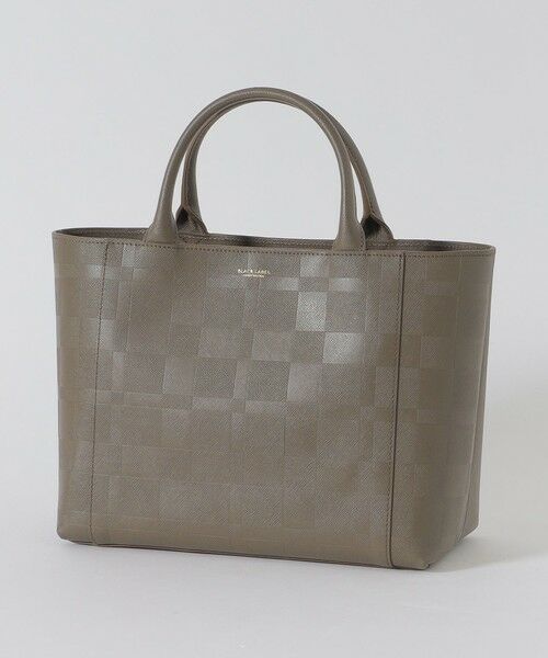 BLUE LABEL / BLACK LABEL CRESTBRIDGE / ブルーレーベル / ブラックレーベル・クレストブリッジ  ショルダーバッグ | エンボスチェックドライビングトート（ベージュ7）