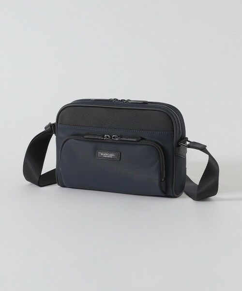 BLUE LABEL / BLACK LABEL CRESTBRIDGE / ブルーレーベル / ブラックレーベル・クレストブリッジ  ショルダーバッグ | ナイロンコンビカルゼシャドークレストブリッジチェックビジネスショルダーバッグ（ネイビー1）