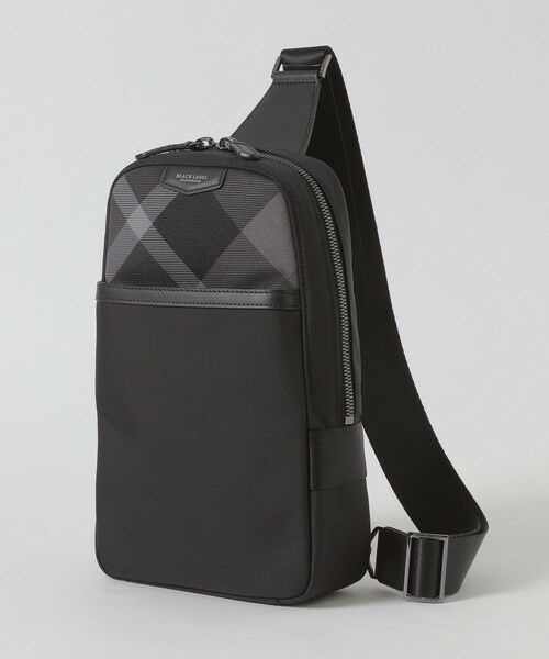 BLUE LABEL / BLACK LABEL CRESTBRIDGE / ブルーレーベル / ブラックレーベル・クレストブリッジ  ショルダーバッグ | ライトウェイトコーデュラバリスティックスマートボディバック（ブラック）