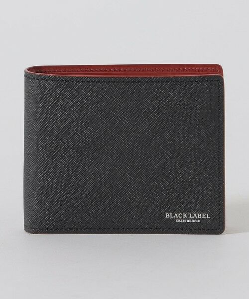 BLUE LABEL / BLACK LABEL CRESTBRIDGE / ブルーレーベル / ブラックレーベル・クレストブリッジ  財布・コインケース・マネークリップ | バイカラークレストブリッジチェック2つ折りウォレット（ブラック）