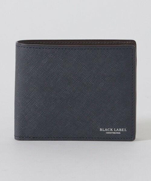 BLUE LABEL / BLACK LABEL CRESTBRIDGE / ブルーレーベル / ブラックレーベル・クレストブリッジ  財布・コインケース・マネークリップ | バイカラークレストブリッジチェック2つ折りウォレット（ネイビー1）