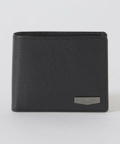 インサイドクレストブリッジチェックコンビレザーコインウォレット