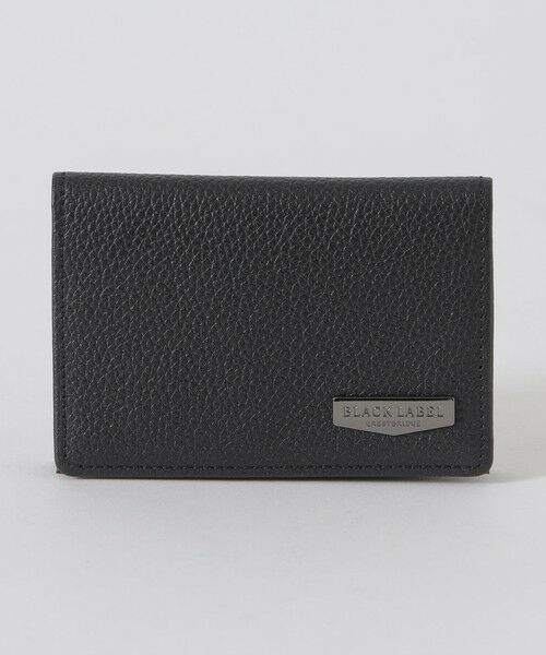 BLUE LABEL / BLACK LABEL CRESTBRIDGE / ブルーレーベル / ブラックレーベル・クレストブリッジ  財布・コインケース・マネークリップ | インサイドクレストブリッジチェックコンビレザーカードケース（ブラック）