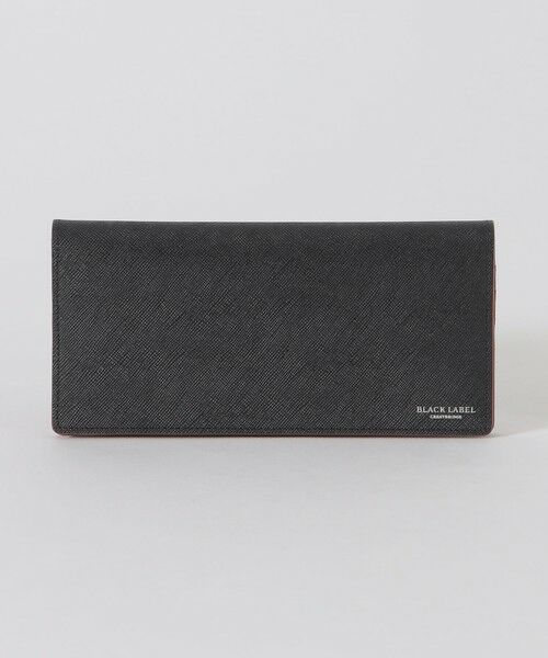 BLUE LABEL / BLACK LABEL CRESTBRIDGE / ブルーレーベル / ブラックレーベル・クレストブリッジ  財布・コインケース・マネークリップ | バイカラークレストブリッジチェックロングウォレット（ブラック）