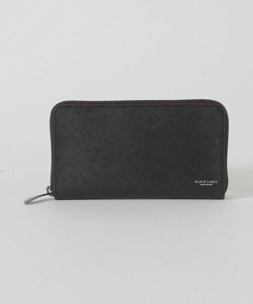 BLUE LABEL / BLACK LABEL CRESTBRIDGE / ブルーレーベル / ブラックレーベル・クレストブリッジ  財布・コインケース・マネークリップ | バイカラークレストブリッジチェックラウンドジップウォレット（ブラック）