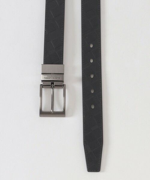 BLUE LABEL / BLACK LABEL CRESTBRIDGE / ブルーレーベル / ブラックレーベル・クレストブリッジ  ベルト・サスペンダー | エンボスクレストブリッジチェックリバーシブルベルト | 詳細2