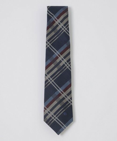 BLUE LABEL / BLACK LABEL CRESTBRIDGE / ブルーレーベル / ブラックレーベル・クレストブリッジ  ネクタイ | バスケットカラーチェックタイ（ネイビー1）