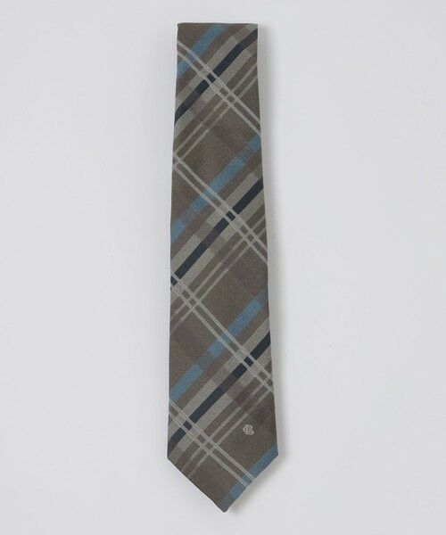BLUE LABEL / BLACK LABEL CRESTBRIDGE / ブルーレーベル / ブラックレーベル・クレストブリッジ  ネクタイ | バスケットカラーチェックタイ（ベージュ7）