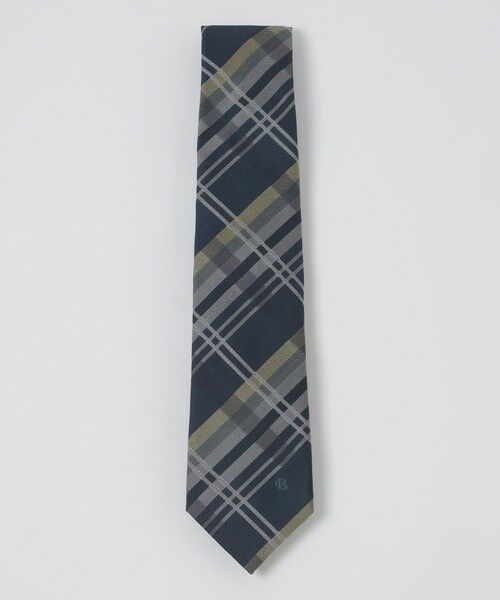 BLUE LABEL / BLACK LABEL CRESTBRIDGE / ブルーレーベル / ブラックレーベル・クレストブリッジ  ネクタイ | バスケットカラーチェックタイ（グリーン3）