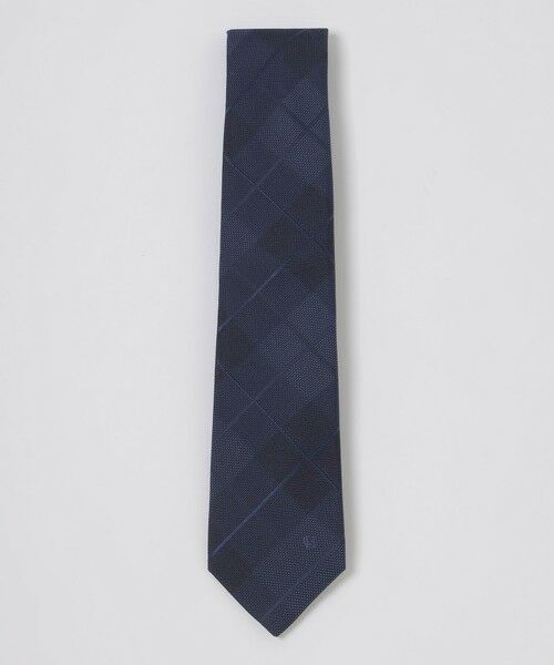 BLUE LABEL / BLACK LABEL CRESTBRIDGE / ブルーレーベル / ブラックレーベル・クレストブリッジ  ネクタイ | トーナルチェックタイ（ネイビー1）