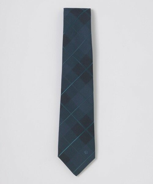 BLUE LABEL / BLACK LABEL CRESTBRIDGE / ブルーレーベル / ブラックレーベル・クレストブリッジ  ネクタイ | トーナルチェックタイ（グリーン3）