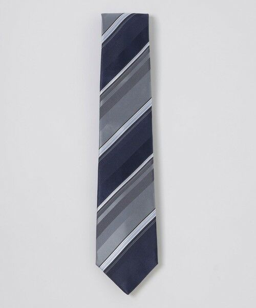 BLUE LABEL / BLACK LABEL CRESTBRIDGE / ブルーレーベル / ブラックレーベル・クレストブリッジ  ネクタイ | ツイルレジメンタルタイ（ネイビー1）