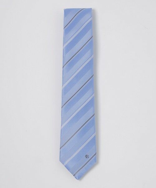 BLUE LABEL / BLACK LABEL CRESTBRIDGE / ブルーレーベル / ブラックレーベル・クレストブリッジ  ネクタイ | サテンカラーレジメンタルタイ（ライトブルー3）