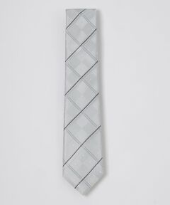 サテンドットコンビチェックタイ