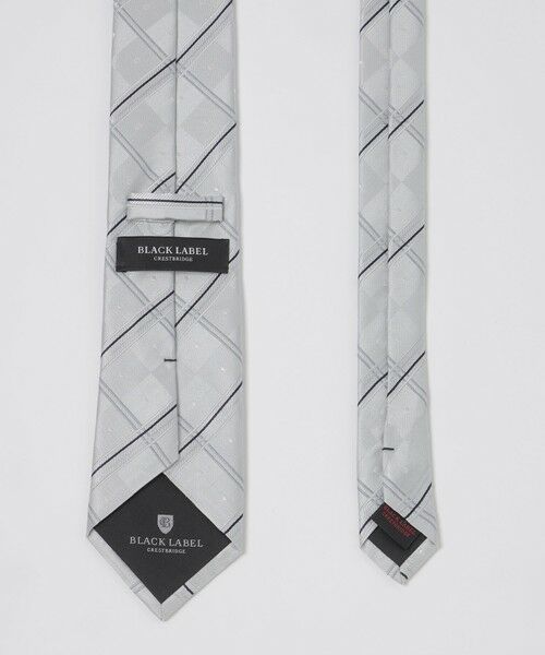 BLUE LABEL / BLACK LABEL CRESTBRIDGE / ブルーレーベル / ブラックレーベル・クレストブリッジ  ネクタイ | サテンドットコンビチェックタイ | 詳細1