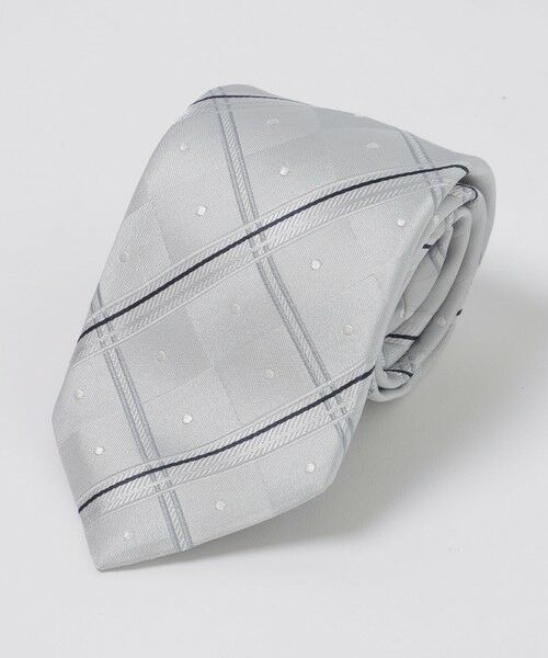 BLUE LABEL / BLACK LABEL CRESTBRIDGE / ブルーレーベル / ブラックレーベル・クレストブリッジ  ネクタイ | サテンドットコンビチェックタイ | 詳細2