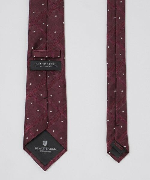 BLUE LABEL / BLACK LABEL CRESTBRIDGE / ブルーレーベル / ブラックレーベル・クレストブリッジ  ネクタイ | サテンドットコンビチェックタイ | 詳細5