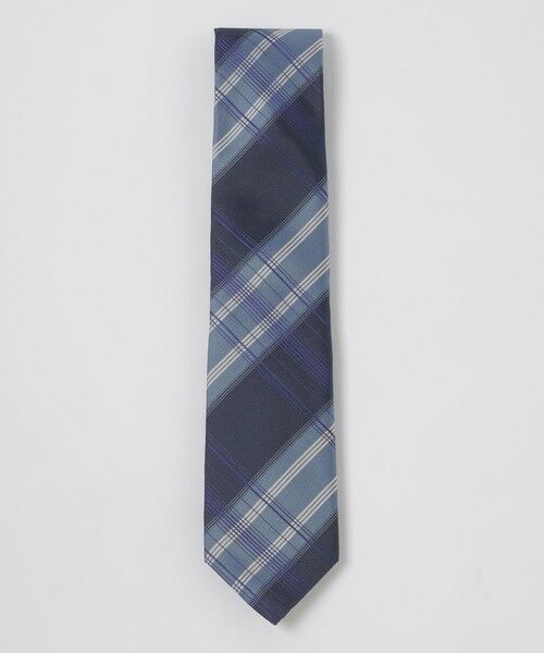 BLUE LABEL / BLACK LABEL CRESTBRIDGE / ブルーレーベル / ブラックレーベル・クレストブリッジ  ネクタイ | インポートカラーペーンチェックタイ（ブルー4）