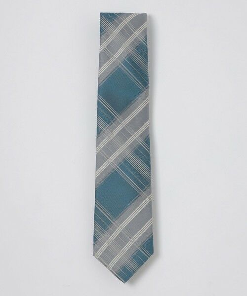 BLUE LABEL / BLACK LABEL CRESTBRIDGE / ブルーレーベル / ブラックレーベル・クレストブリッジ  ネクタイ | インポートカラーペーンチェックタイ（グリーン5）