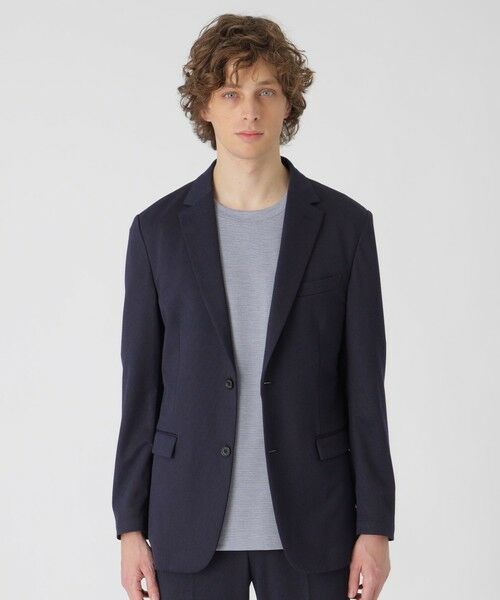 BLUE LABEL / BLACK LABEL CRESTBRIDGE / ブルーレーベル / ブラックレーベル・クレストブリッジ  テーラードジャケット | CARREMANハニカムジャージージャケット（ネイビー1）