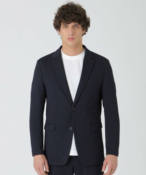 BLUE LABEL / BLACK LABEL CRESTBRIDGE / ブルーレーベル / ブラックレーベル・クレストブリッジ テーラードジャケット | 【BLACK lab.】ラーベントリコットジャケット | 詳細11