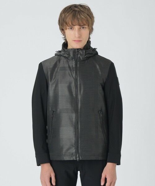 BLUE LABEL / BLACK LABEL CRESTBRIDGE / ブルーレーベル / ブラックレーベル・クレストブリッジ  その他アウター | 【BLACK lab.】シャドーチェックハイブリッドパーカー | 詳細12