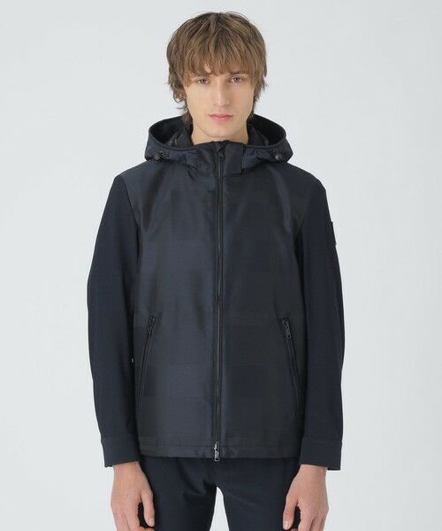 BLUE LABEL / BLACK LABEL CRESTBRIDGE / ブルーレーベル / ブラックレーベル・クレストブリッジ  その他アウター | 【BLACK lab.】シャドーチェックハイブリッドパーカー | 詳細22