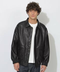 BLUE LABEL / BLACK LABEL CRESTBRIDGE / ブルーレーベル / ブラックレーベル・クレストブリッジ  その他アウター | 【WEB限定】シンセティックレザーフライトジャケット