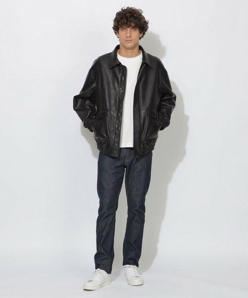 BLUE LABEL / BLACK LABEL CRESTBRIDGE / ブルーレーベル / ブラックレーベル・クレストブリッジ  その他アウター | 【WEB限定】シンセティックレザーフライトジャケット | 詳細1