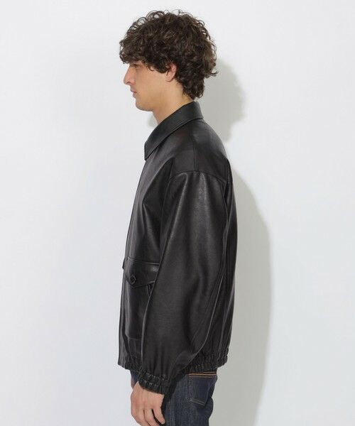 BLUE LABEL / BLACK LABEL CRESTBRIDGE / ブルーレーベル / ブラックレーベル・クレストブリッジ  その他アウター | 【WEB限定】シンセティックレザーフライトジャケット | 詳細3