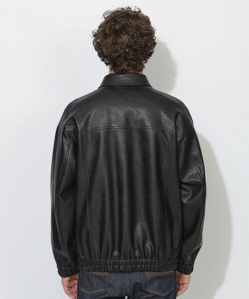 BLUE LABEL / BLACK LABEL CRESTBRIDGE / ブルーレーベル / ブラックレーベル・クレストブリッジ  その他アウター | 【WEB限定】シンセティックレザーフライトジャケット | 詳細4