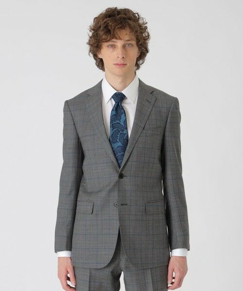 BLUE LABEL / BLACK LABEL CRESTBRIDGE / ブルーレーベル / ブラックレーベル・クレストブリッジ セットアップ | エメラルドグリーンペングレンチェックスーツ(グレー3)