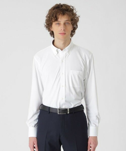 BLUE LABEL / BLACK LABEL CRESTBRIDGE / ブルーレーベル / ブラックレーベル・クレストブリッジ  シャツ・ブラウス | トリコットソリッドボタンダウンシャツ | 詳細1