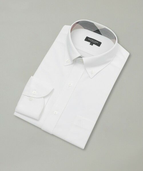 BLUE LABEL / BLACK LABEL CRESTBRIDGE / ブルーレーベル / ブラックレーベル・クレストブリッジ  シャツ・ブラウス | トリコットソリッドボタンダウンシャツ（ホワイト）