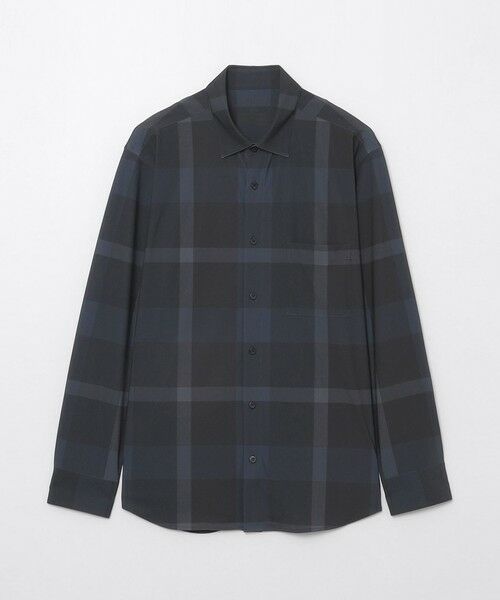 BLUE LABEL / BLACK LABEL CRESTBRIDGE / ブルーレーベル / ブラックレーベル・クレストブリッジ シャツ・ブラウス | 【BLACK lab.】ハイストレッチトリコットチェックシャツ(ブラック)