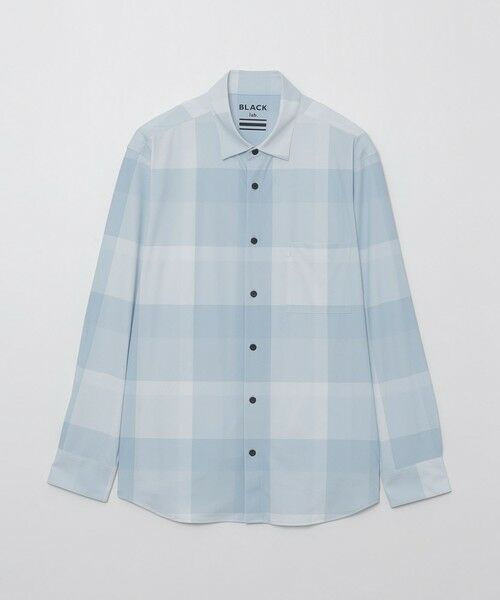 BLUE LABEL / BLACK LABEL CRESTBRIDGE / ブルーレーベル / ブラックレーベル・クレストブリッジ シャツ・ブラウス | 【BLACK lab.】ハイストレッチトリコットチェックシャツ(ライトブルー3)