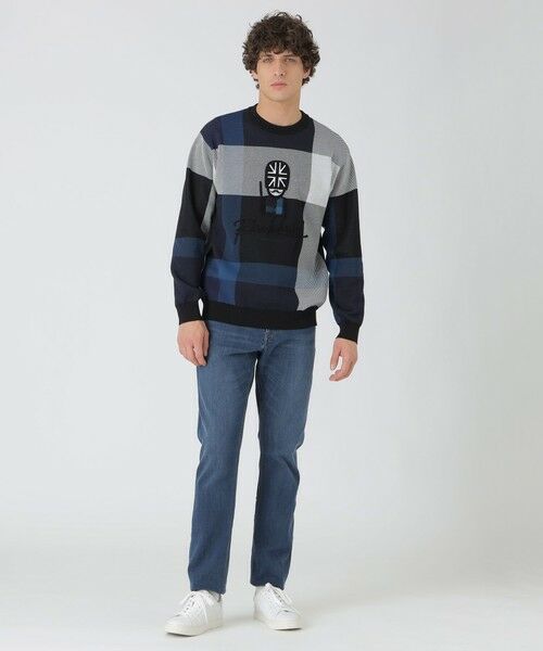 BLUE LABEL / BLACK LABEL CRESTBRIDGE / ブルーレーベル / ブラックレーベル・クレストブリッジ ニット・セーター | ガーズマンクレストブリッジチェックニット | 詳細1
