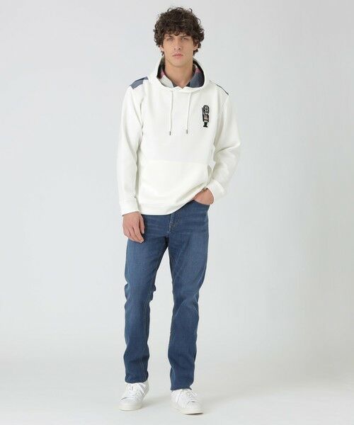 BLUE LABEL / BLACK LABEL CRESTBRIDGE / ブルーレーベル / ブラックレーベル・クレストブリッジ  カットソー | ヨークチェックガーズマンワッペンフーディー | 詳細1